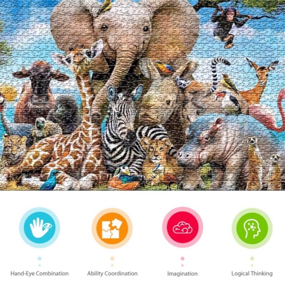 Animal World 1000 Piece Jigsaw Puzzles for Adults - Picture 3 of 6